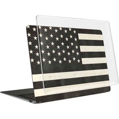 Black & White USA Flag MacBook Air 13in (2020) Case plus Skin